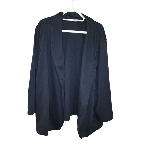 Woman Within Black Open Front Cardigan Jacket Plus Size 4X - Picture 1 of 3